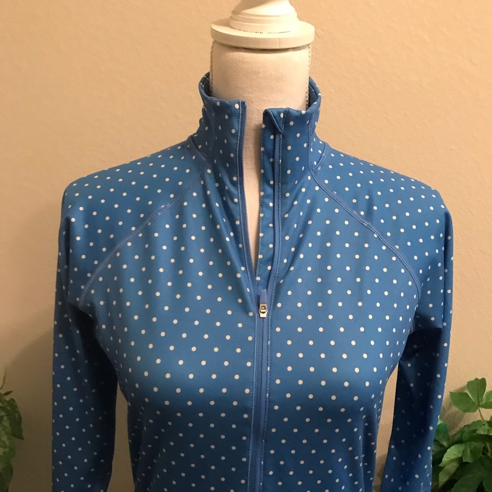 Nike Blue Polka Dot Zip-Up Jacket